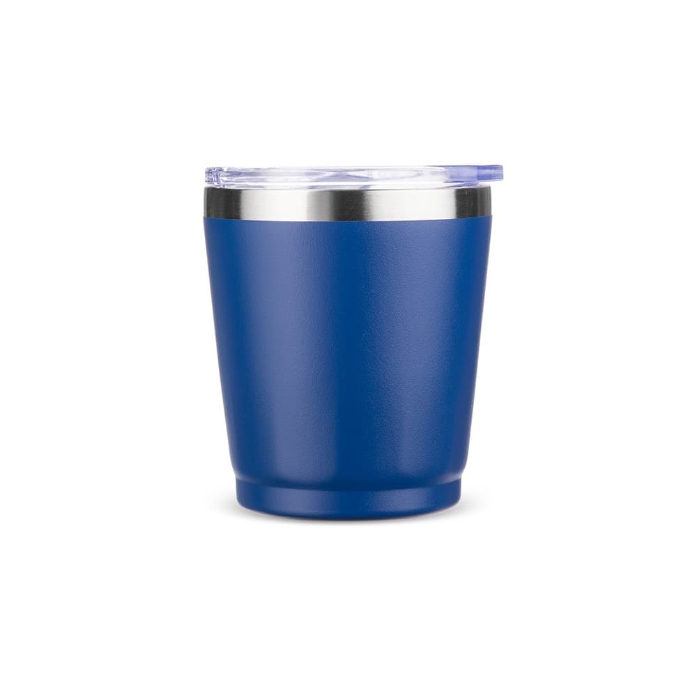 Copo Térmico em Inox 200ml Azul Personalizado para canecas e copos com logo sob orçamento