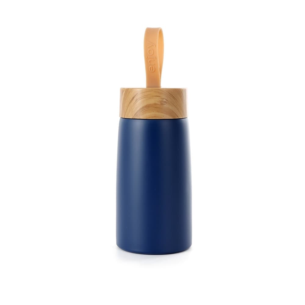 Garrafa Inox Parede Dupla 250ml com Tampa Bambu para garrafas e squeezes com logo sob orçamento