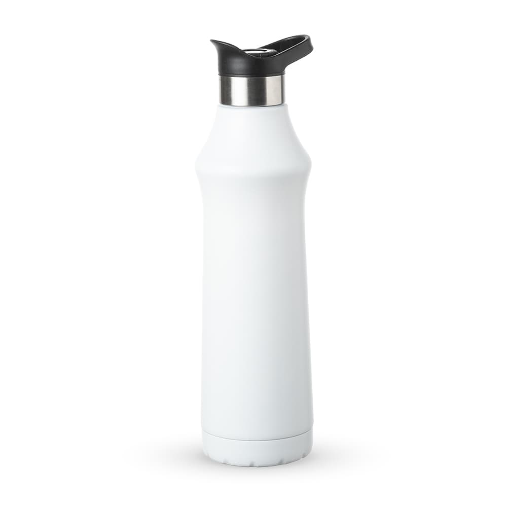 Garrafa Térmica de Inox 500ml Branca com Alça personalizado para garrafas e squeezes