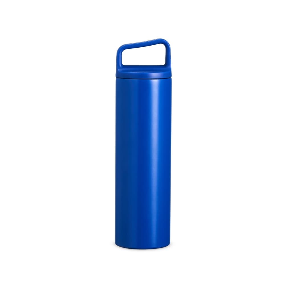 Garrafa Térmica em Inox 600ml Azul com Alça personalizado para garrafas e squeezes