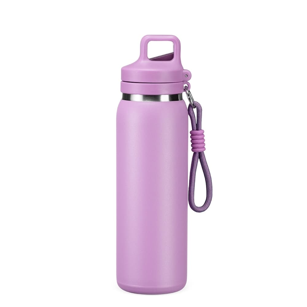 Garrafa Térmica 600ml em Inox com Bico Retrátil e Mosquetão para garrafas e squeezes com logo sob orçamento
