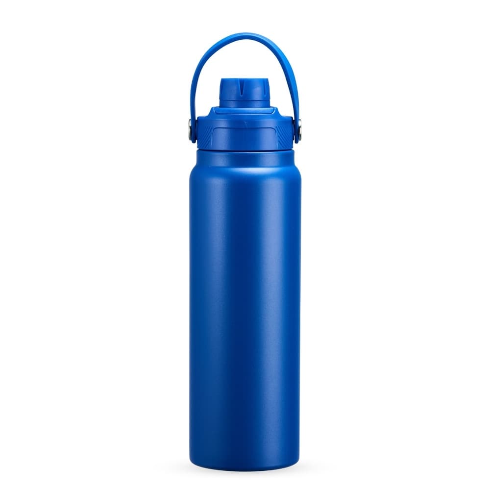 Garrafa Térmica em Inox 800ml Azul Personalizada para garrafas e squeezes com logo sob orçamento