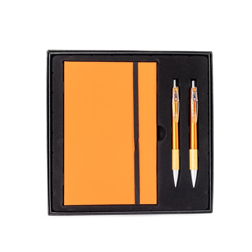 Kit Executivo 3 Peças com Caderneta, Caneta e Lapiseira personalizado para kits executivos