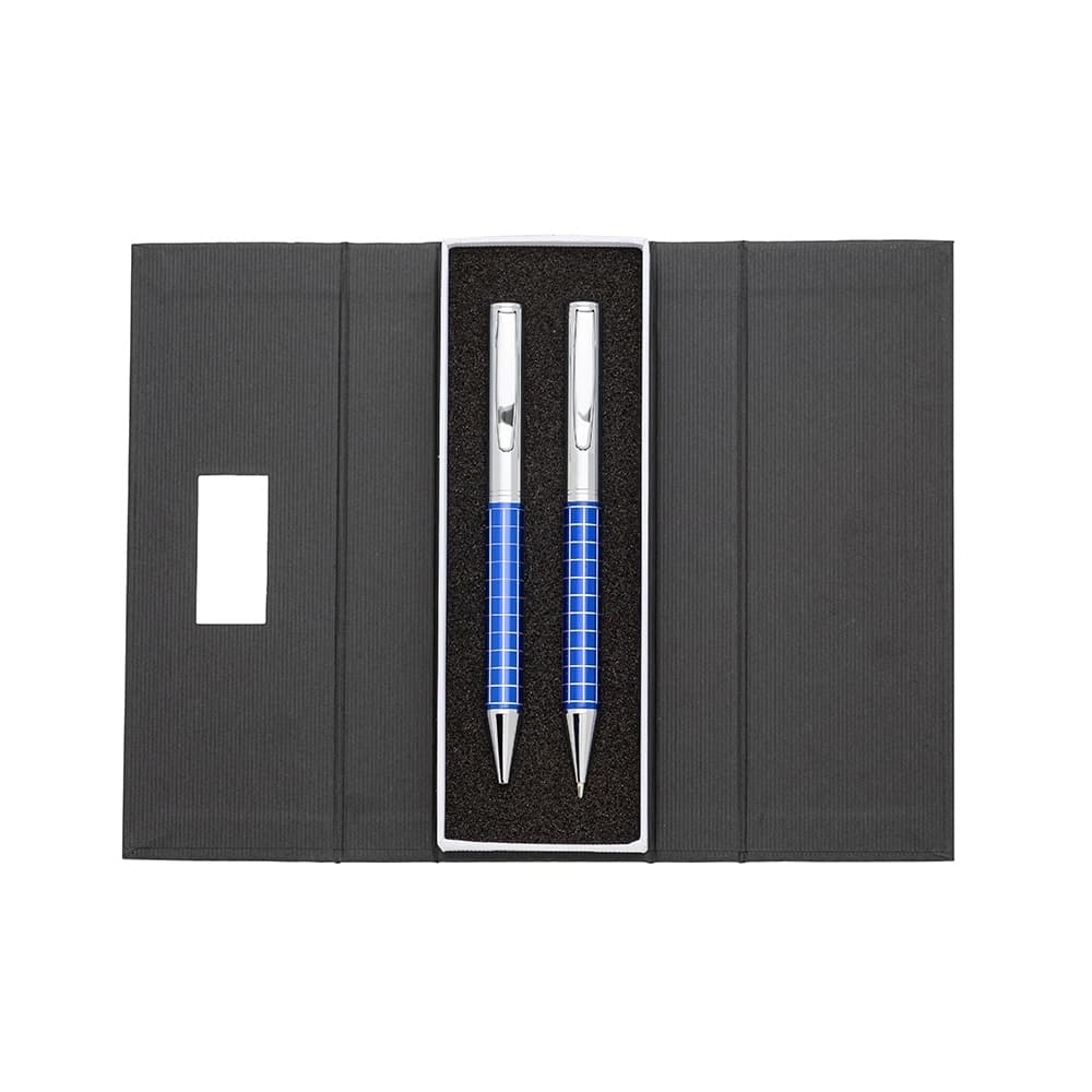 Kit Caneta e Lapiseira de Metal com Estojo Personalizado para kits executivos