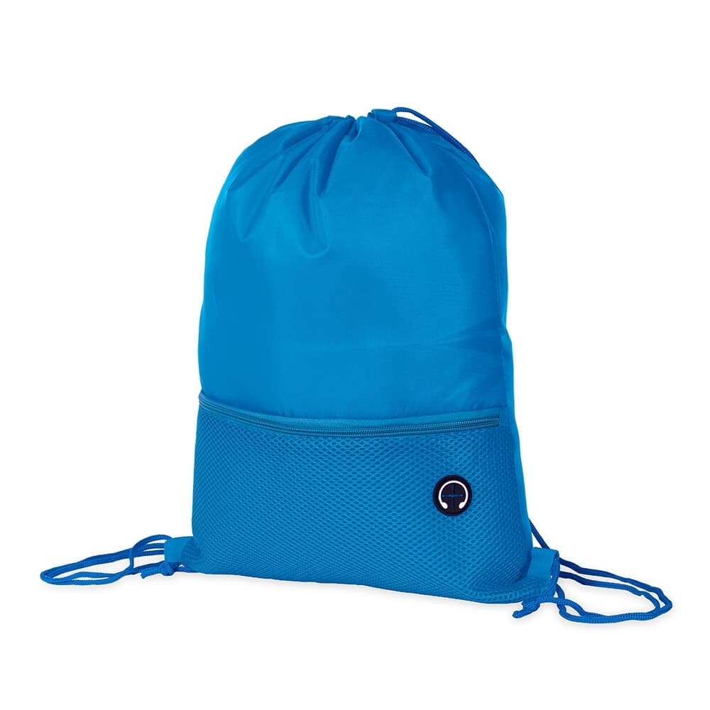 Mochila Saco em Poliéster 420D com Bolso Externo personalizado para mochilas e sacochilas
