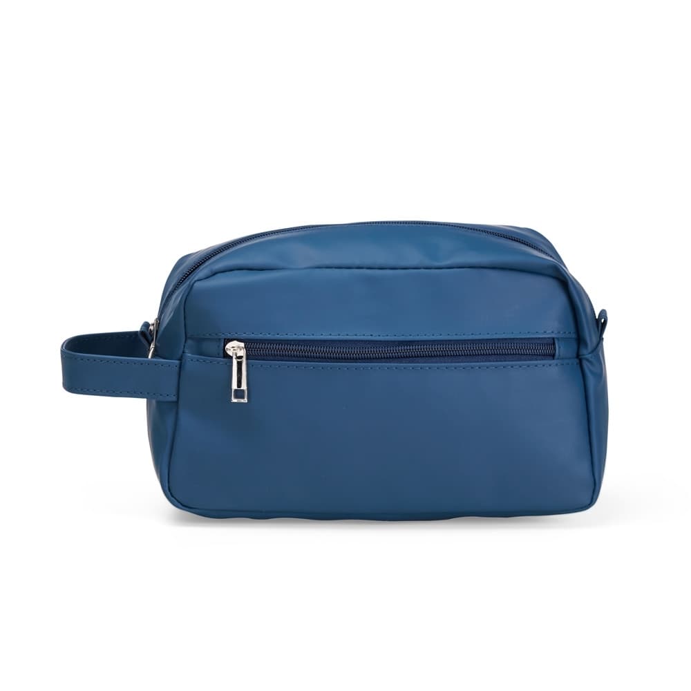 Nécessaire em Couro Sintético Azul - Personalizável personalizado para necessaires e pastas