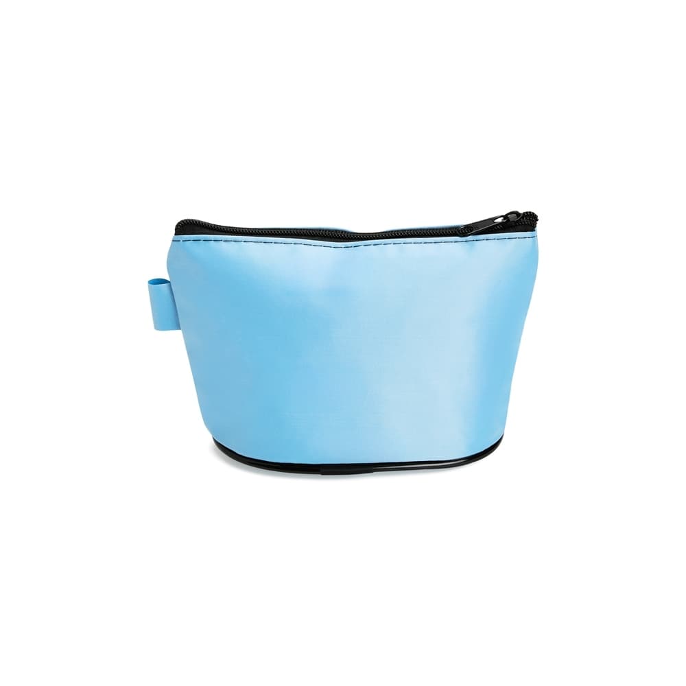Nécessaire em Nylon Azul com Zíper personalizado para necessaires e pastas