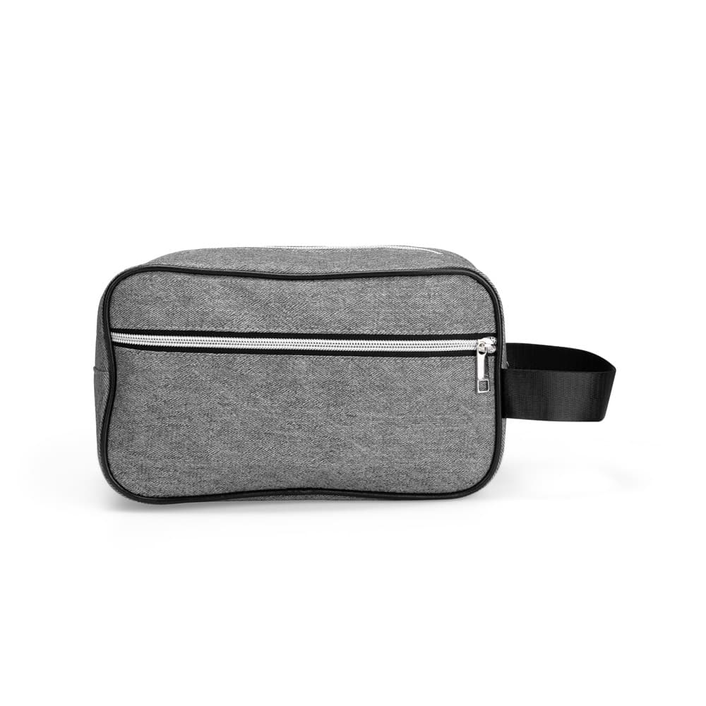 Nécessaire em PU Texturizado com Dois Compartimentos personalizado para necessaires e pastas