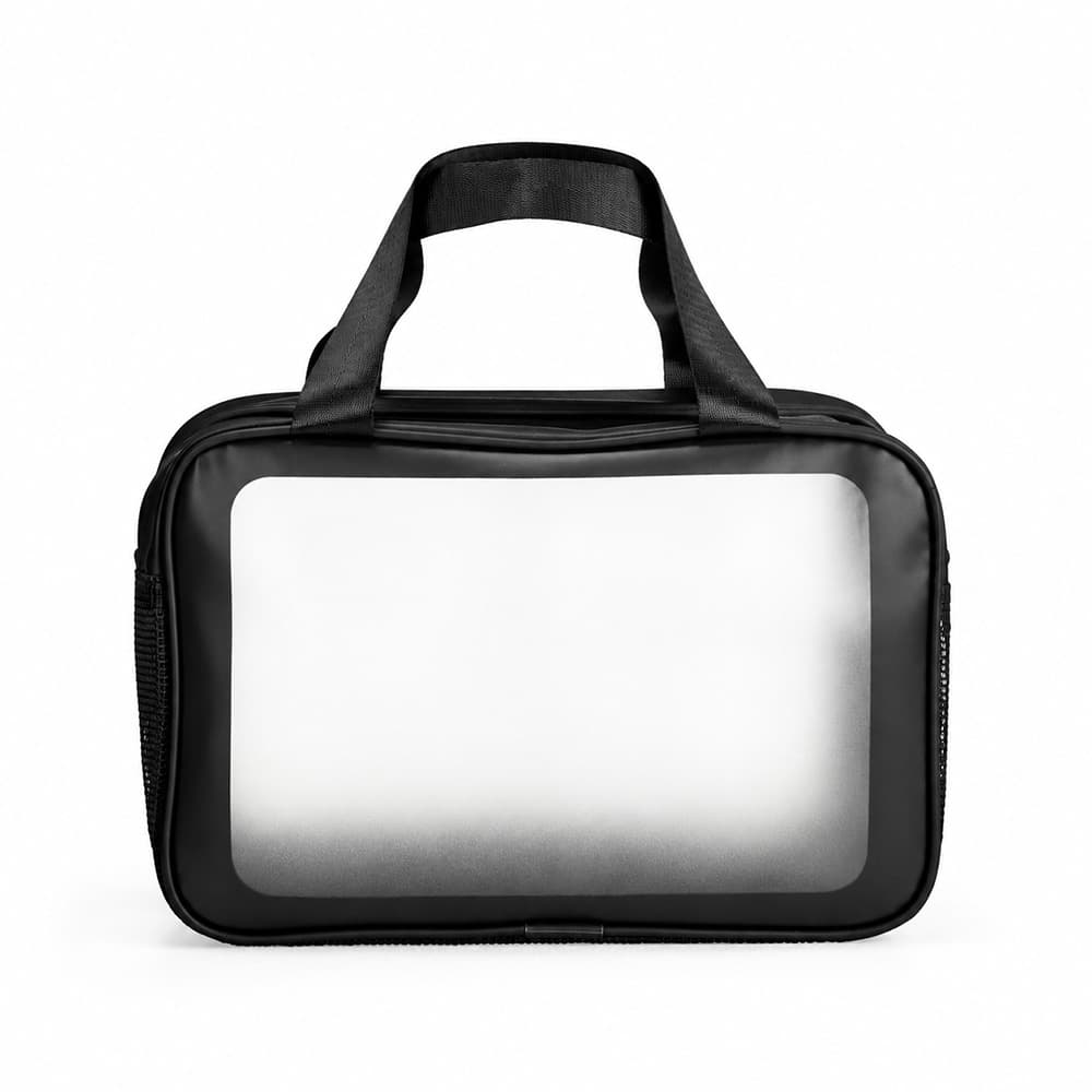 Nécessaire em PVC com Dois Compartimentos e Acabamento Fosco personalizado para necessaires e pastas