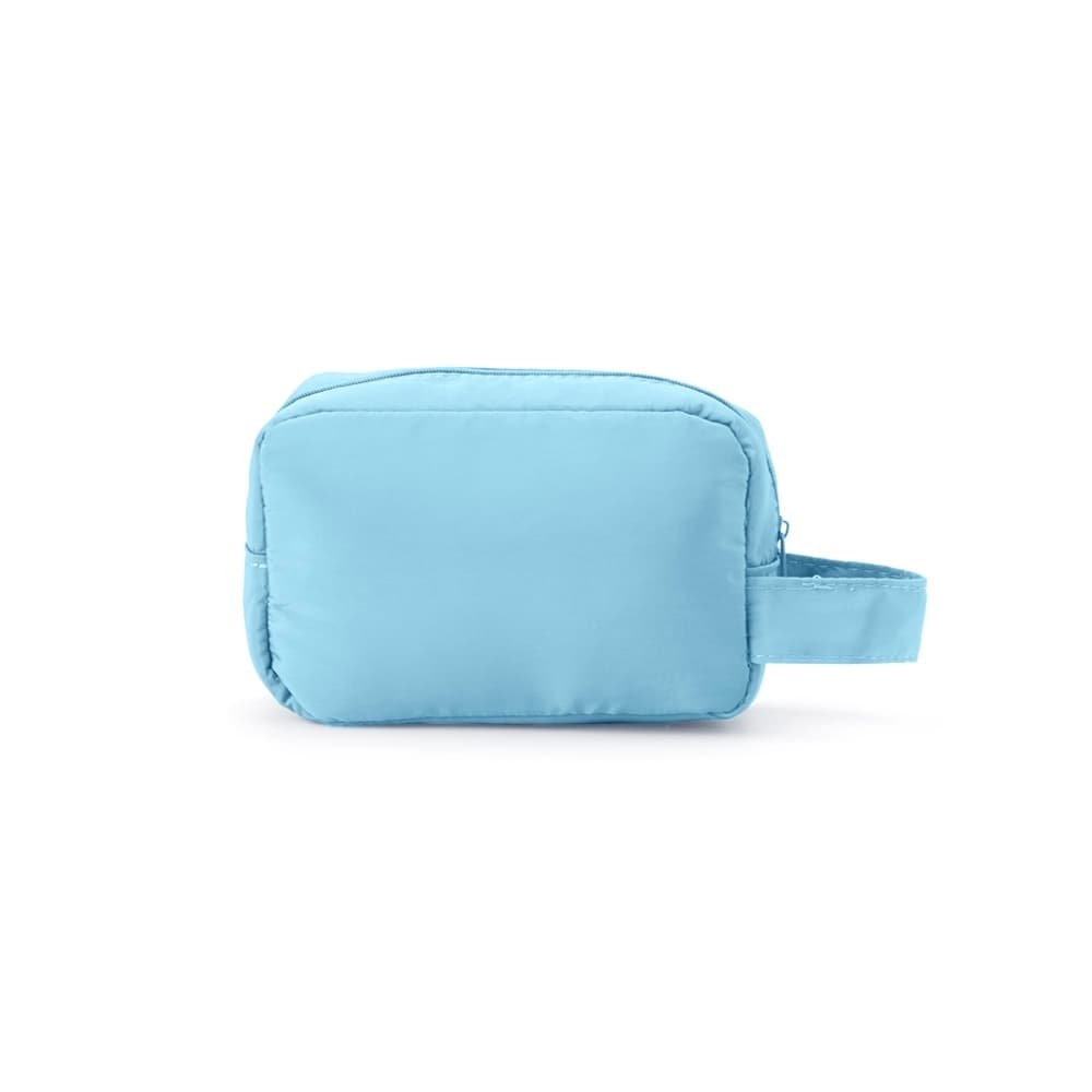 Nécessaire em Poliéster Azul com Divisórias Internas para brindes personalizados para necessaires e pastas