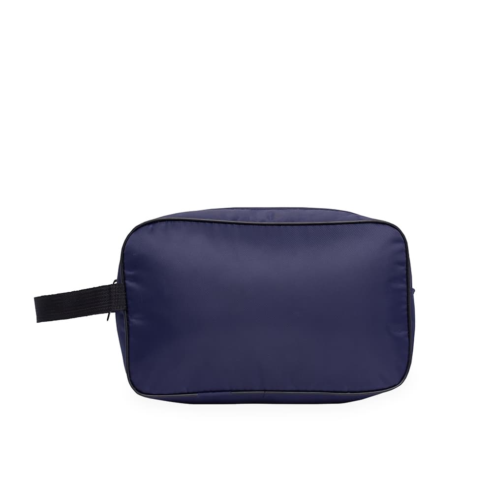 Nécessaire em Poliéster Azul com Zíper e Alça personalizado para necessaires e pastas