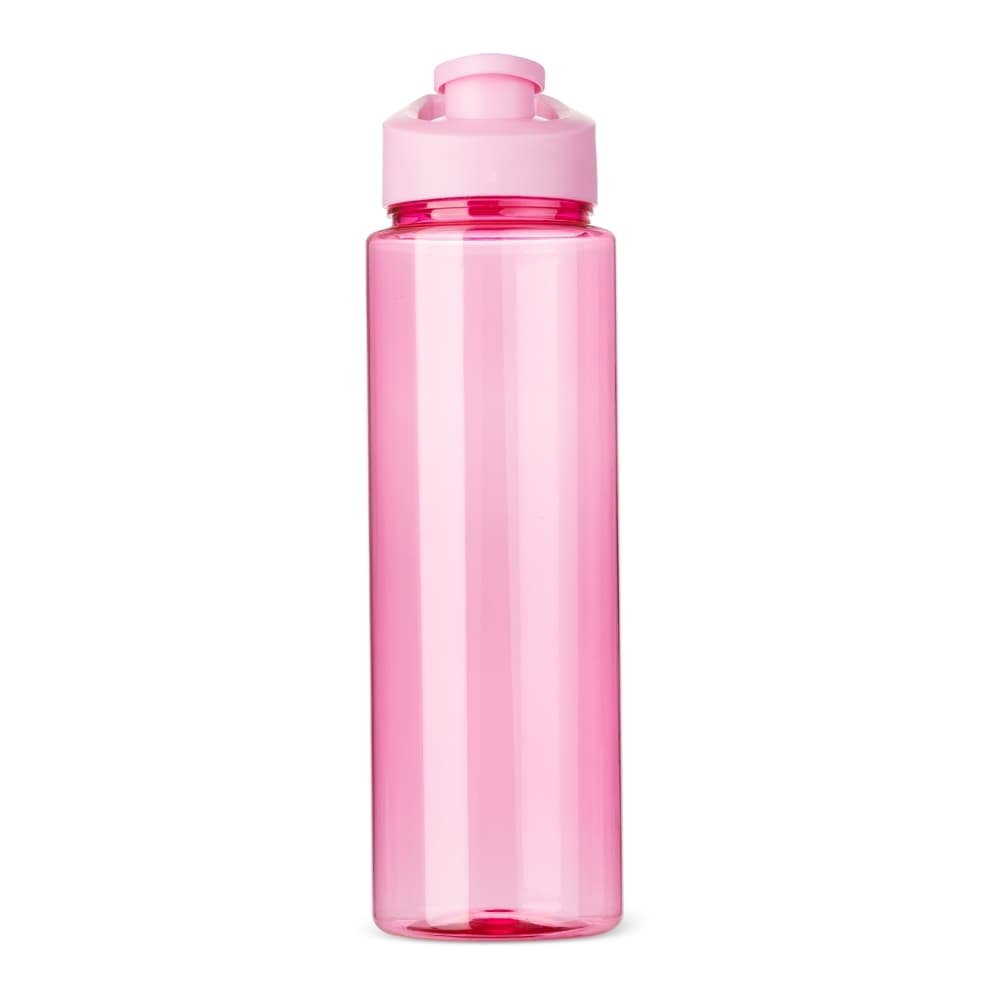 Squeeze Plástico 850ml Rosa com Alça e Tampa Protetora para brindes personalizados para garrafas e squeezes