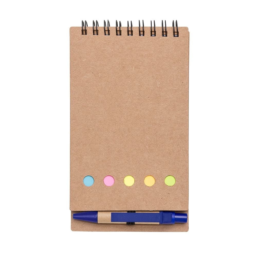 Bloco de Anotações Ecológico com Autoadesivos e Mini Caneta para cadernos e planners com logo sob orçamento