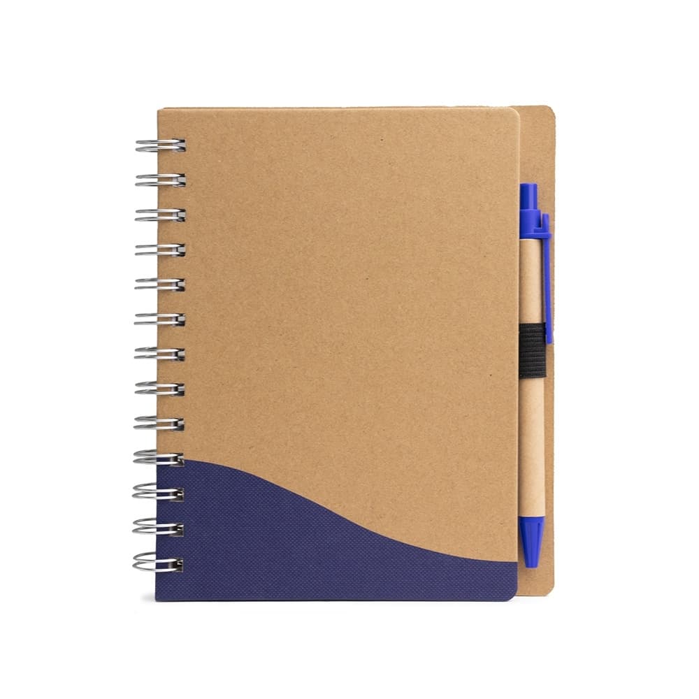 Bloco de Anotações com Caneta de Papelão Personalizável para cadernos e planners com logo sob orçamento