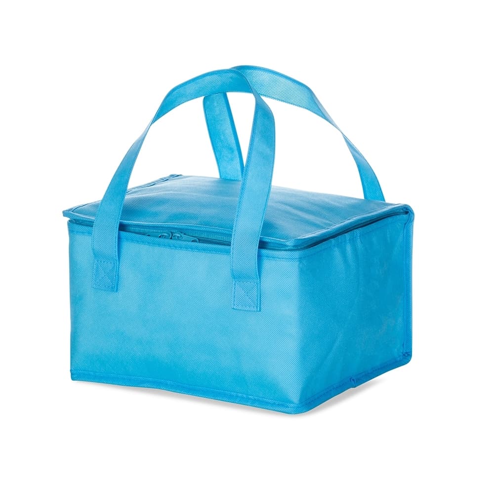 Bolsa Térmica 13 Litros em TNT Azul para bolsas termicas com logo sob orçamento