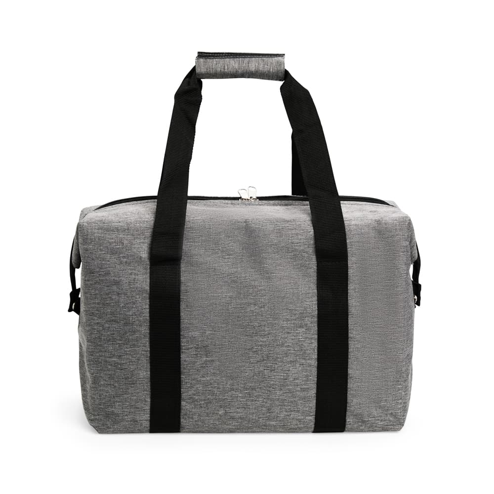 Bolsa Térmica 25L em Oxford Cinza Personalizável para bolsas termicas com logo sob orçamento