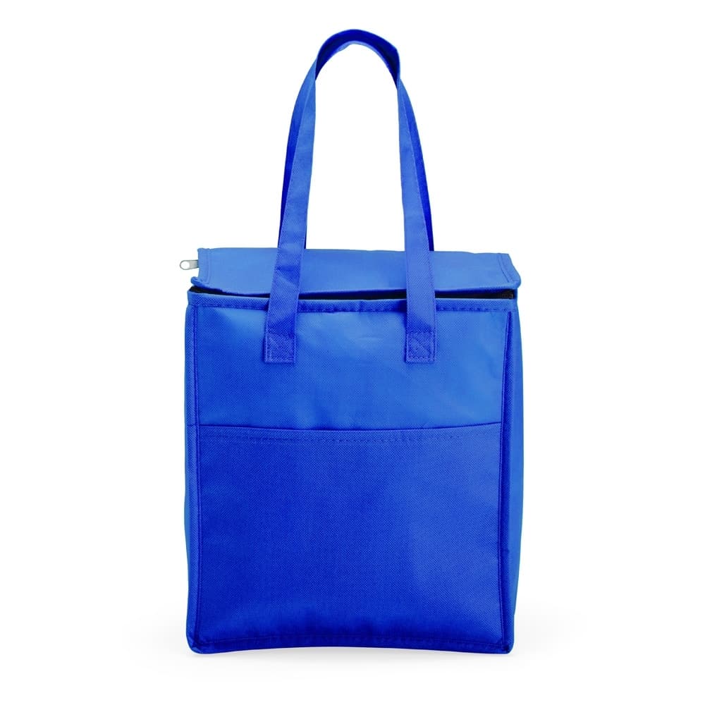 Bolsa Térmica 13 Litros em TNT Azul para bolsas termicas com logo sob orçamento