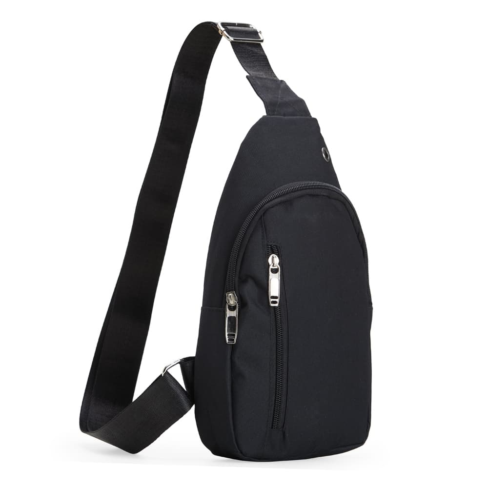 Bolsa de Ombro em Nylon com Compartimentos e Saída para Fone para bolsas e malas com logo sob orçamento
