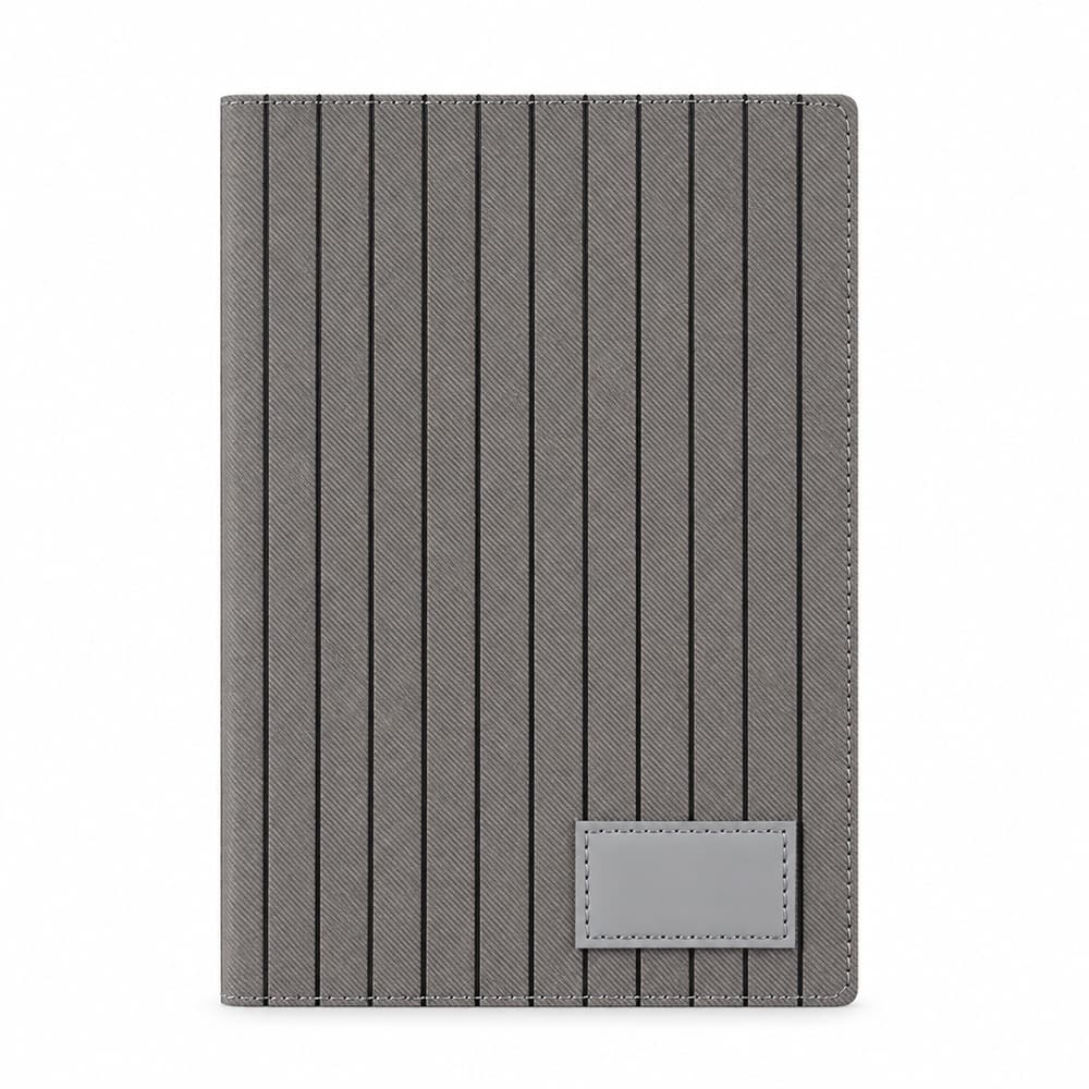 Caderneta em PU com Capa Flexível e Plaquinha Personalizável para cadernos e planners com logo sob orçamento