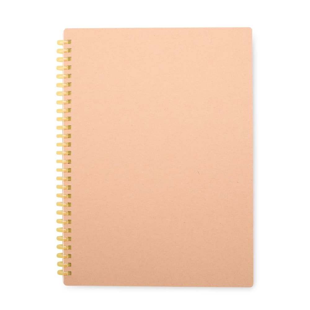 Caderno Kraft com Espiral e 80 Folhas Pautadas para cadernos e planners com logo sob orçamento