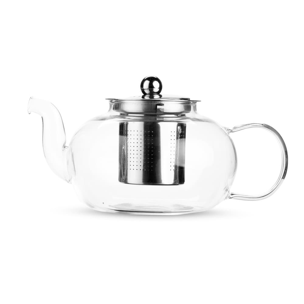 Chaleira de Vidro Borossilicato 700ml com Infusor para brindes personalizados com logo sob orçamento
