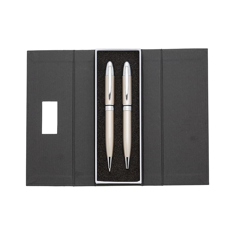 Conjunto Caneta e Lapiseira com Estojo Personalizável para kits executivos com logo sob orçamento