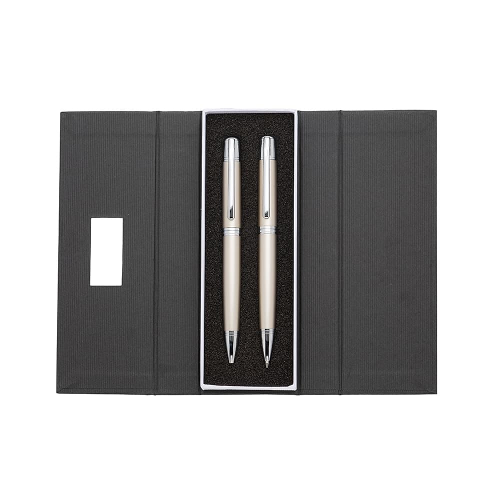Conjunto Caneta e Lapiseira com Estojo Personalizável para kits executivos com logo sob orçamento