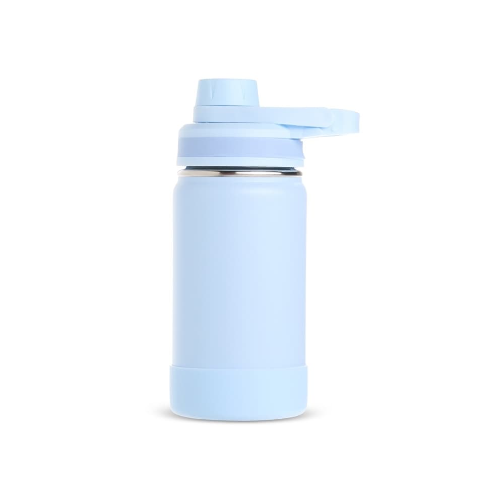 Garrafa Térmica em Inox 350ml Azul Personalizada para garrafas e squeezes com logo sob orçamento