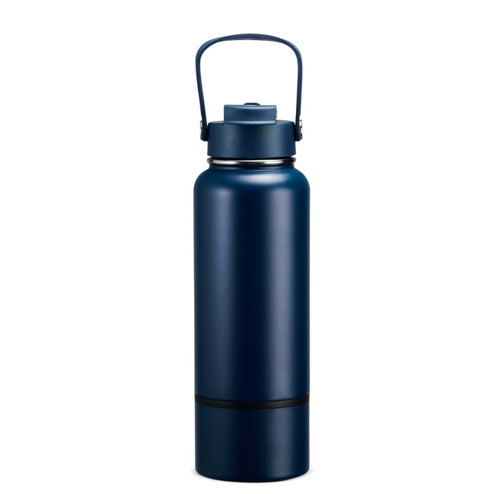 Garrafa Térmica em Inox 800ml Azul Personalizada para garrafas e squeezes com logo sob orçamento