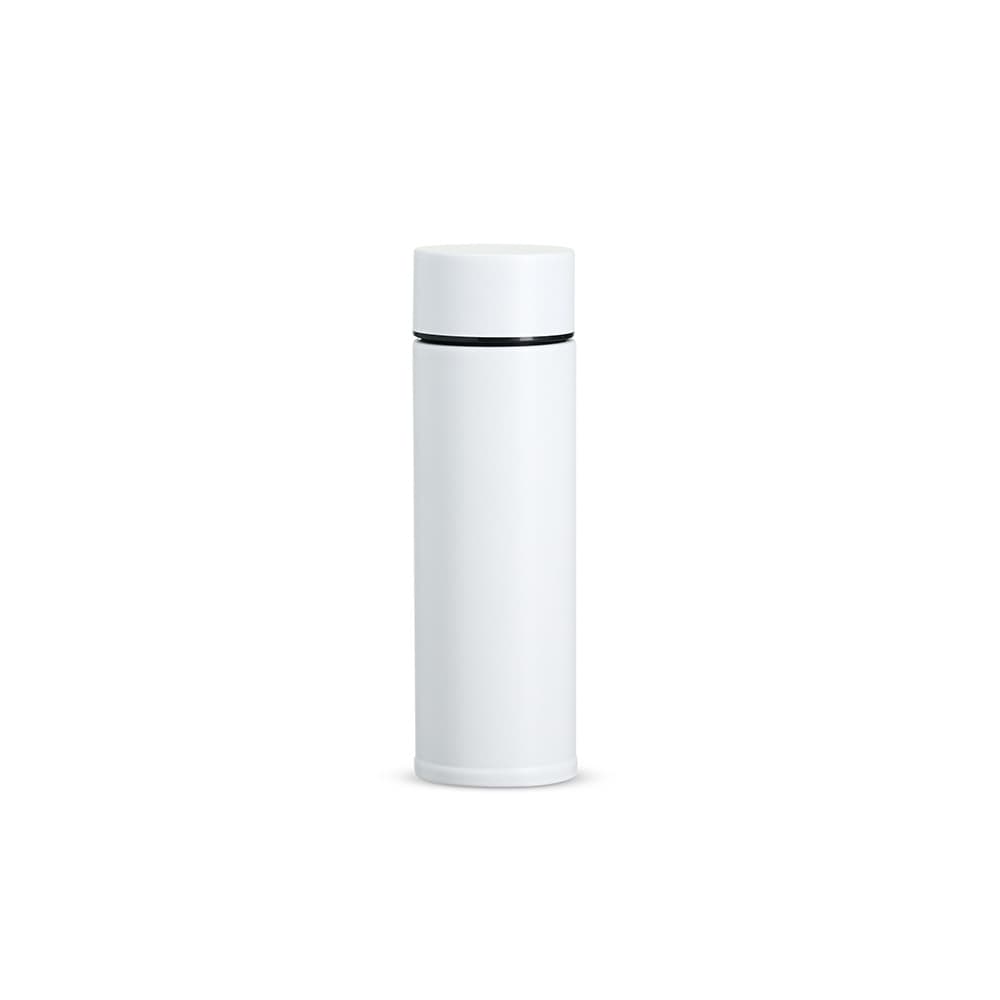 Garrafa Térmica Inox 320ml Branca Personalizada para garrafas e squeezes com logo sob orçamento