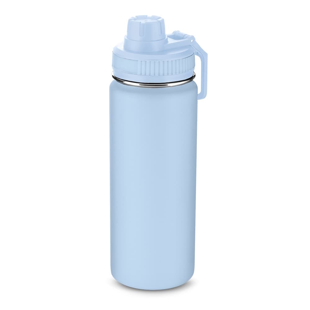 Garrafa Térmica Aço Inox 570ml Azul Personalizada para garrafas e squeezes com logo sob orçamento