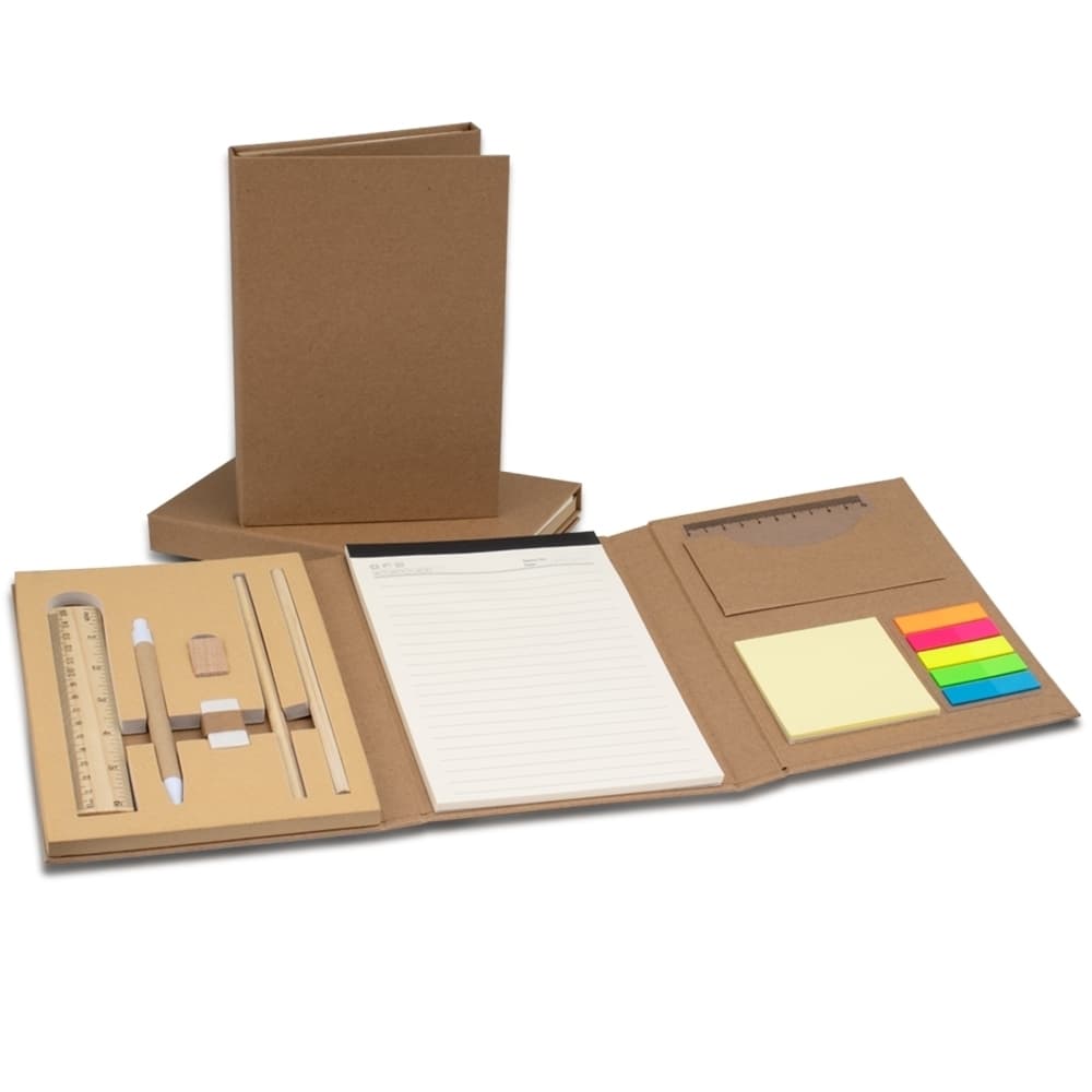 Kit Bloco de Anotações Ecológico com Capa Kraft e Acessórios para kits executivos com logo sob orçamento