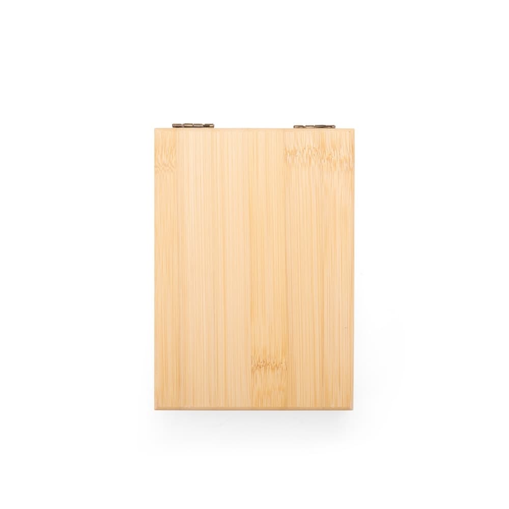 Kit Vinho 2 Peças com Estojo de Bambu Personalizado para kits vinho e bar com logo sob orçamento