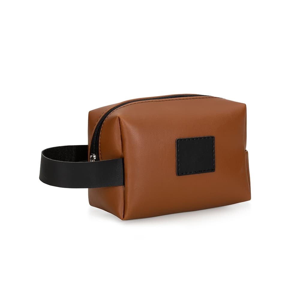 Necessaire Bidins em Couro Sintético com Alça para necessaires e pastas com logo sob orçamento