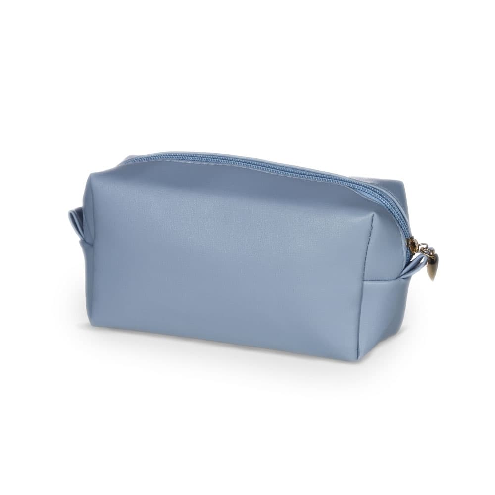 Nécessaire em PU Azul - Personalizável para Empresas para necessaires e pastas com logo sob orçamento