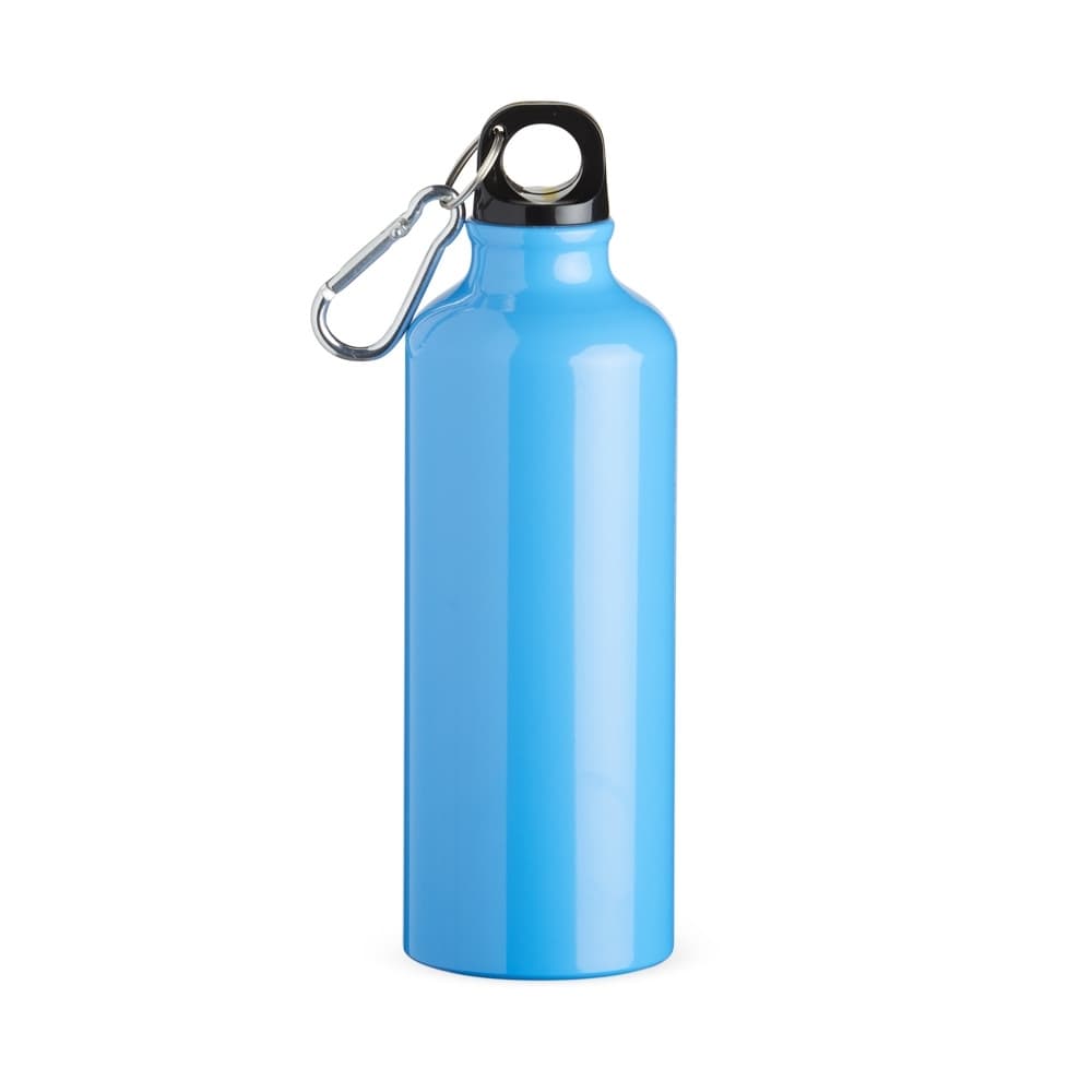 Squeeze de Alumínio 500ml com Mosquetão e Tampa Rosqueável para garrafas e squeezes com logo sob orçamento
