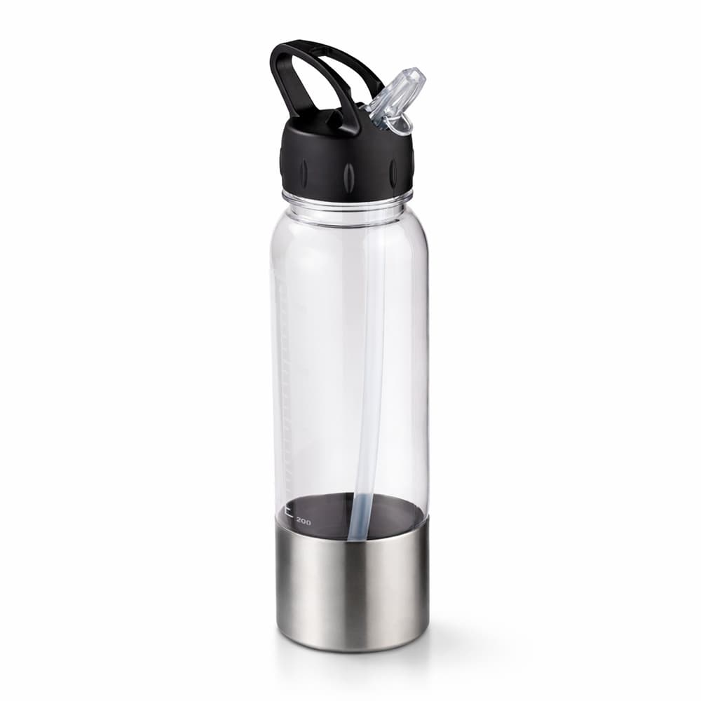 Squeeze Plástico 750ml com Detalhe em Inox para garrafas e squeezes com logo sob orçamento
